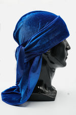 Load image into Gallery viewer, Royal Blue Velvet Durag
