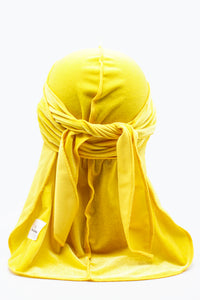 Yellow Velvet Durag