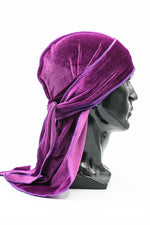 Load image into Gallery viewer, Purple Velvet Durag
