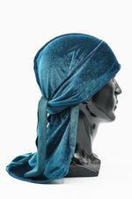 Load image into Gallery viewer, Aquamarine Velvet Durag
