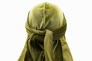 Olive Green Velvet Durag