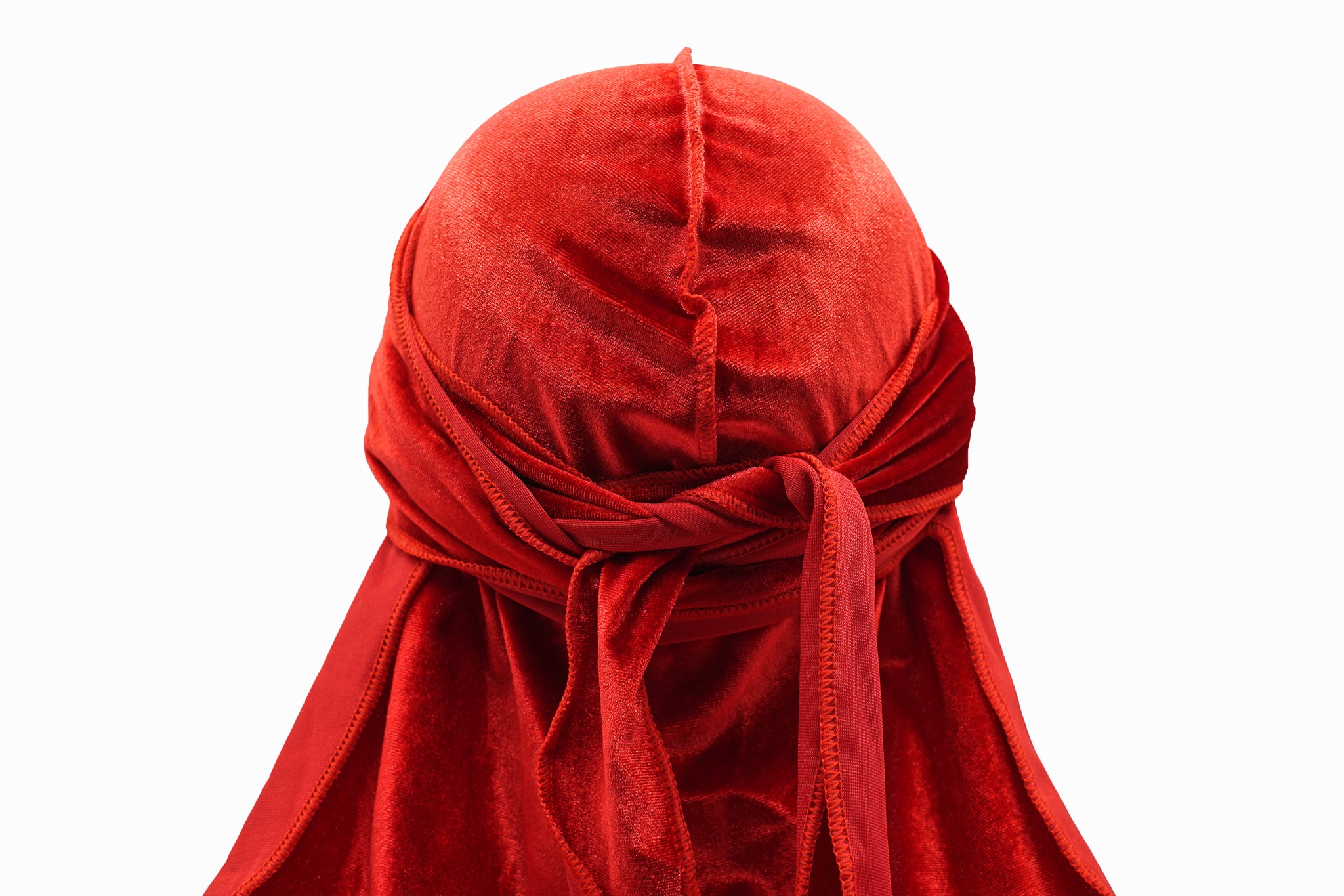 Bright Red Velvet Durag